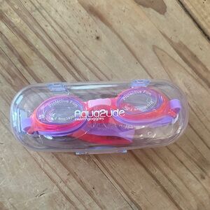 Aqua2ude Swim Goggles in Purple and Pink